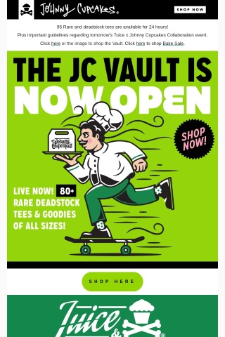 New JC Vault + 7uice Collab Important Information