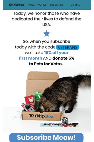 National Pets for Veterans Day Sale: Make Your Box Count! 🌟