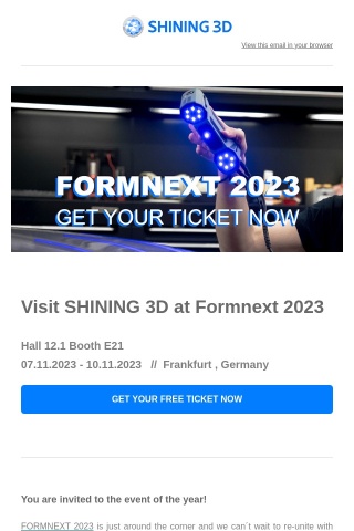 Looking forward to Formnext 💚