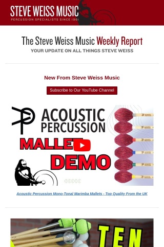 Acoustic Percussion - Quality Craftsmanship From the UK
