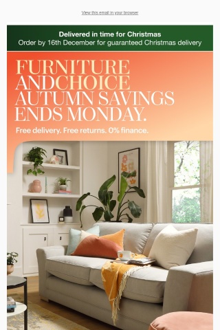 Shop our autumn savings now! Ends Monday