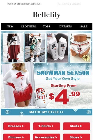 ❄️⛄️Winter - Snowman Season, Get your own style!