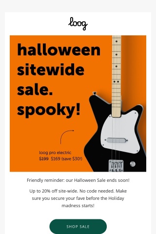 Halloween Sale Ends Soon! 👻