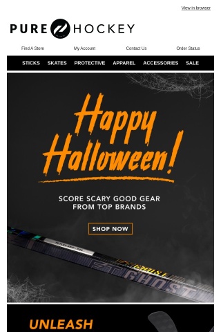Tim, Score Scary Good Gear From Bauer, CCM, TRUE & More!