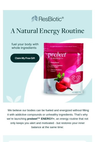 Finally - a natural energy routine!