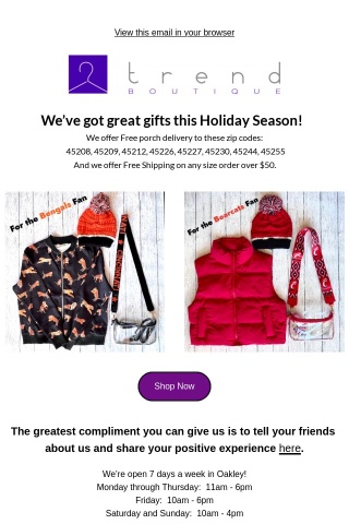 Holiday Shopping made easy