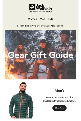 Same-day delivery for E-Gift cards + Gear Gift Guide