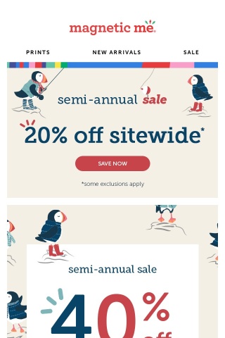 40% Off Styles Added To Semi-Annual Sale
