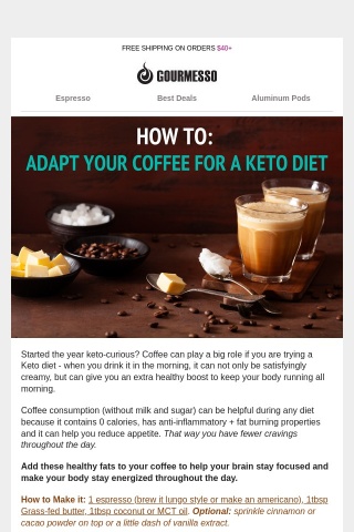 Adjusting Your Coffee for a Keto Diet