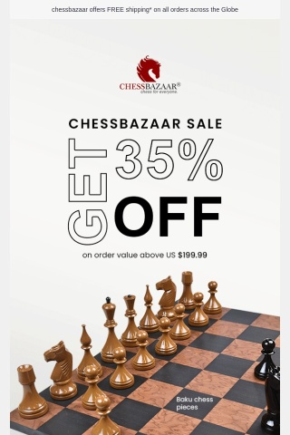 BIG SAVE Store-wide Delight Deals - Up to 30% - 60% OFF on wooden chess items!