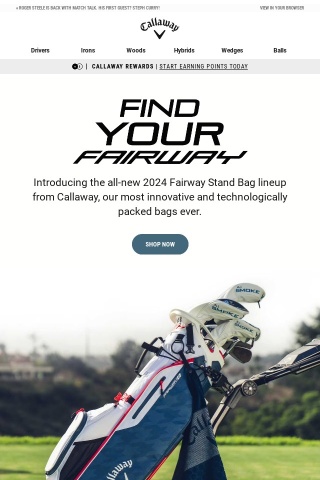 Find Your Fairway With The All-New Fairway Golf Bag Family