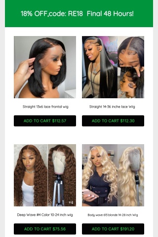 Lowest price Sale &100% human hair on Sale 🔥 18% OFF