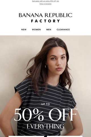 Up to 50% off nautical-inspired looks we love