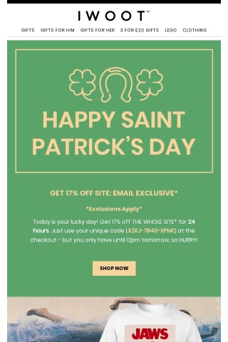 ☘️Happy St. Patricks Day [Exclusive 17% off sitewide!]☘️