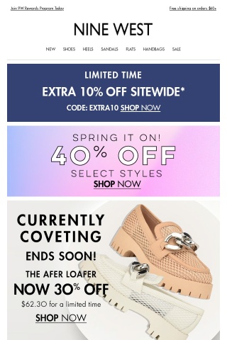 ⏰Final Hours: 40% Off Spring + 10% OFF Sitewide
