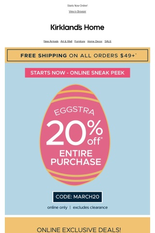 Take a Peek! Eggstra Savings Inside 🐣➡