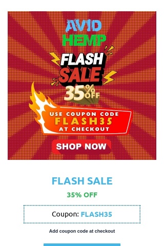 Avid Hemp Flash Sale